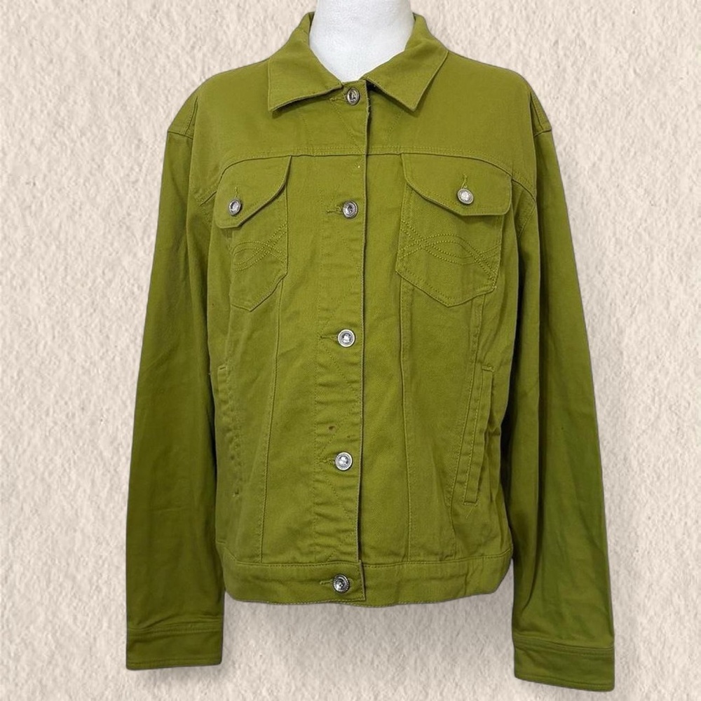 Women's Olive Green Jean Jacket